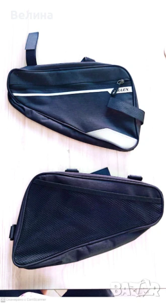 Чанта за велосипед за рамка триъгълна чантичка аксесоари, снимка 1