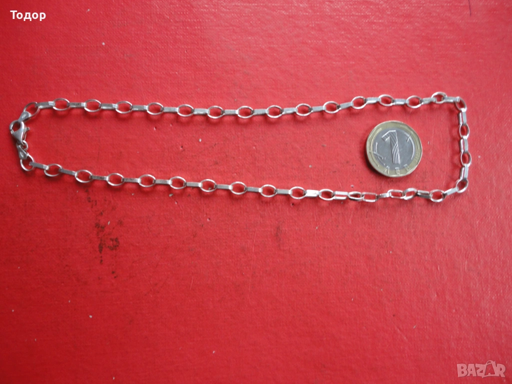 Сребърна верижка колие 925, снимка 1