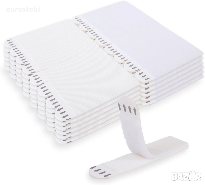 BELICOO Ленти за окачване на големи картини без пирони, здрави, 48 чифта (96 ленти), водоустойчиви , снимка 1