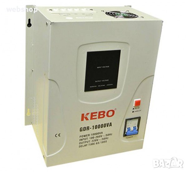 Стабилизатор на напрежение с релета GDR-10000 140VAC/260VAC 220VAC 10000VA, снимка 1