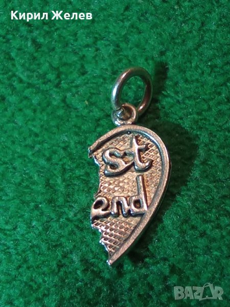 BEST FRIEND - СРЕБЪРНО МЕДАЛЬОНЧЕ - СЪРЧИЦЕ - Най-ДОБЪР ПРИЯТЕЛ СРЕБРО 925 АРТ ПЕНДАНТ 25943, снимка 1