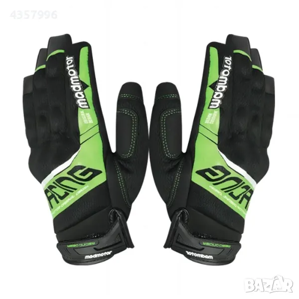 Ръкавици мото PA1022, M, L, XL и XXL, 2 бр в к-т, Зелени, снимка 1