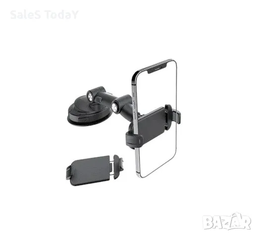 Стойка за телефон за автомобил, за табло с вендуза, снимка 1