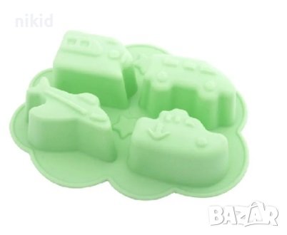 Самолет лодка кораб бус дълбок силиконов молд форма фигурки за сапун гипс шоколад бонбони лед декор, снимка 1
