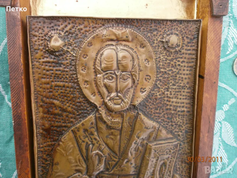 Стара  икона  Подпис, снимка 1