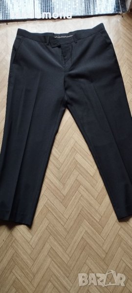 Мъжки черен панталон F&F 40", снимка 1