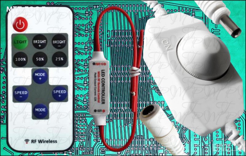 Димер, светло регулатор, LED, светодиодна лампа, лед лента, снимка 1