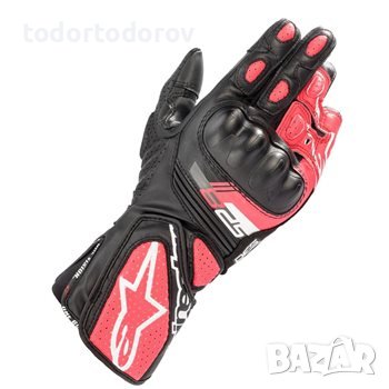 Дамски Кожени мото ръкавици ALPINESTARS SP-8 V3 STELLA AIR RED/BLACK, снимка 1