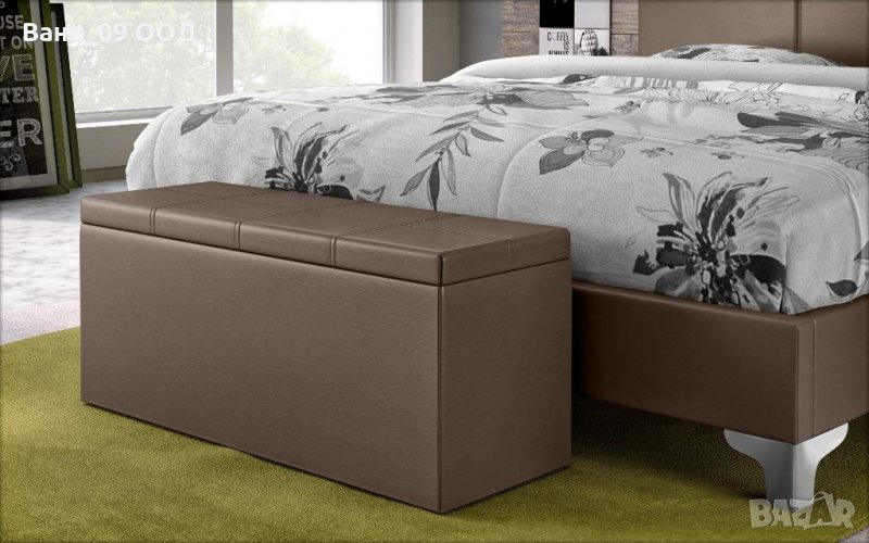 Стабилна кожена табуретка-ракла в 8 цвята, снимка 1