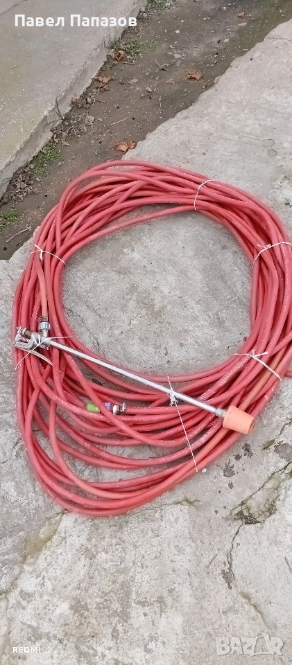 Продавам 40 метра маркуч с пистолет, снимка 1