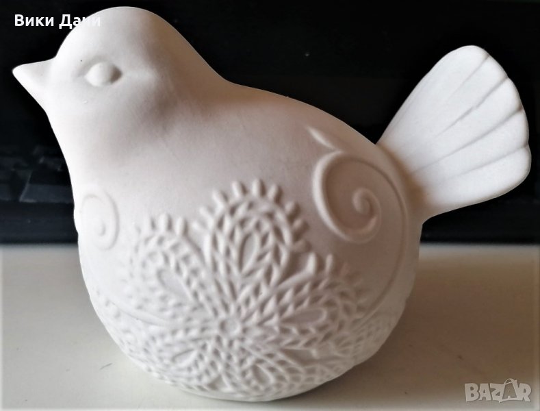 скулптура птичка с релеф, снимка 1