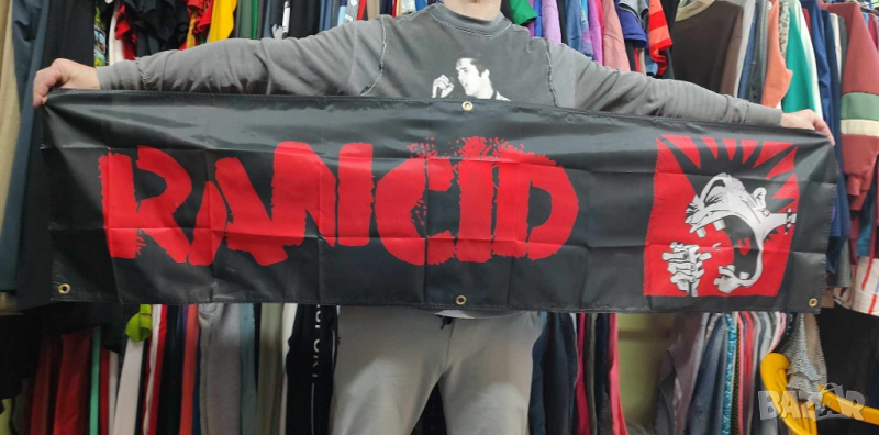 RANCID Band Banner - 45 см на 180 см, снимка 1