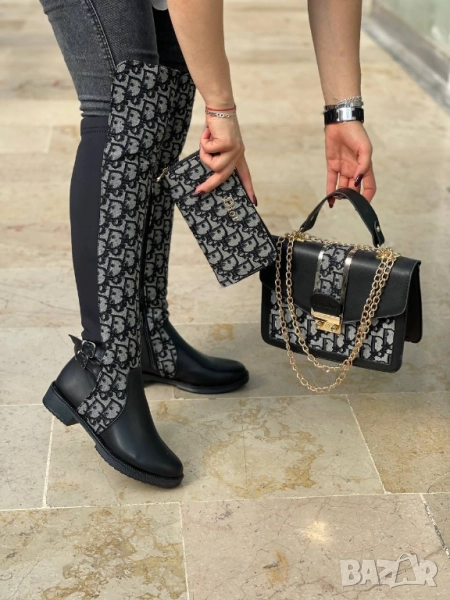 дамски ботуши louis vuitton christian dior, снимка 1