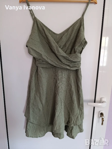 Shein frenchy зелена нова рокля, снимка 1