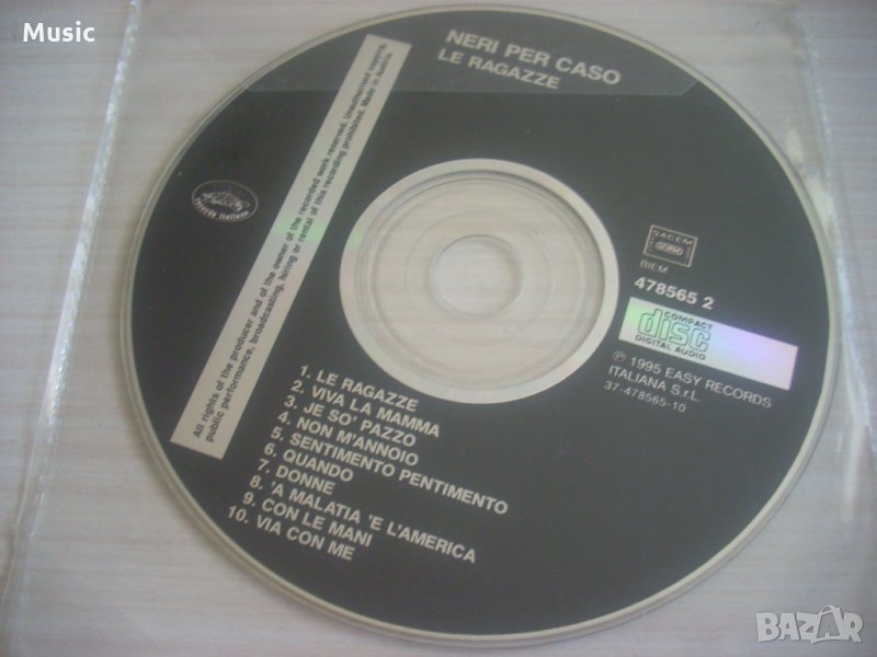 Neri Per Caso - Le Ragazze - оригинален диск , снимка 1