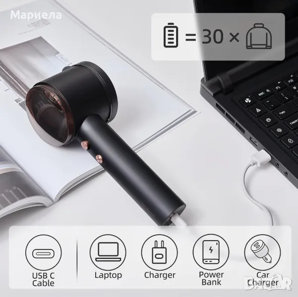 Акумулаторен Тример за Дрехи / С регулация на височината спрямо остриетата, снимка 1