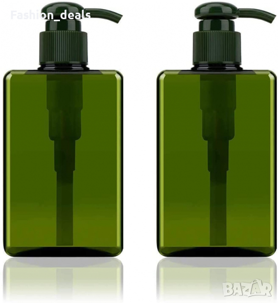 Нови 2 броя Бутилка с дозатор за многократно пълнене 280ml сапун баня, снимка 1
