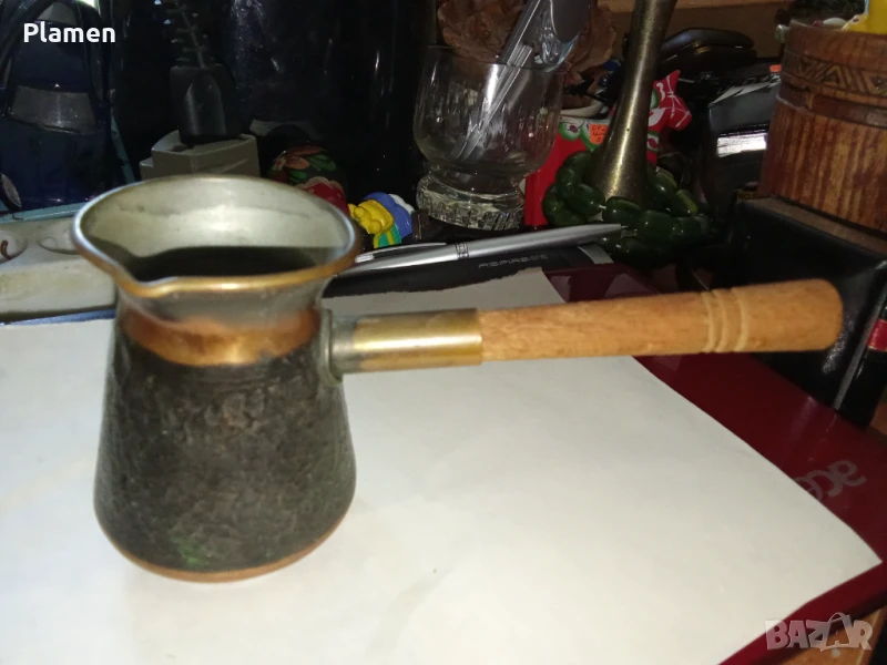 Руско медно калайдисано джезве , снимка 1