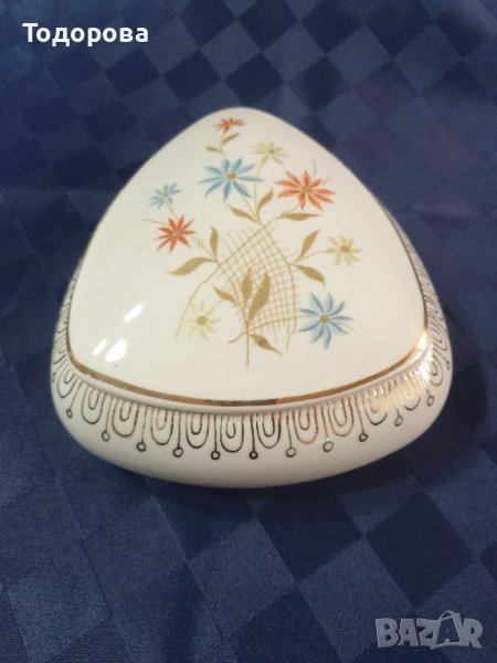Голяма порцеланова кутия за бижута- СИП, снимка 1