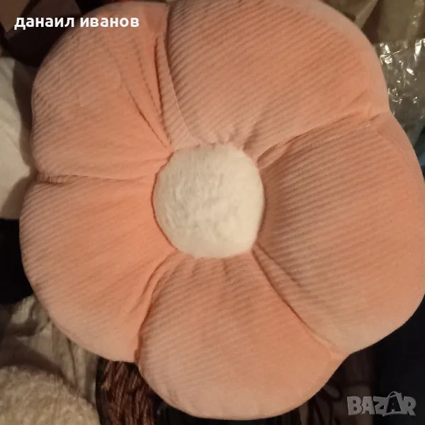 Розова възглавница цветя , снимка 1