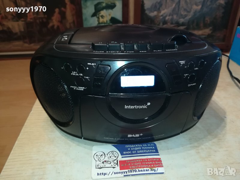 INTERTRONIC DAB-88 USB MP3 DAB+TUNER DECK AUX IN ВНОС SWISS 0501241554, снимка 1