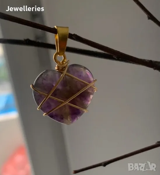 Колие от аметист “Heart”, снимка 1