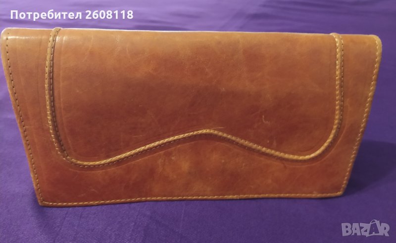 Кожен плик - малка чанта/портмоне, снимка 1