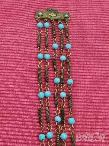 Стара възрожденска гривна,месинг. , снимка 2 - Антикварни и старинни предмети - 43730650