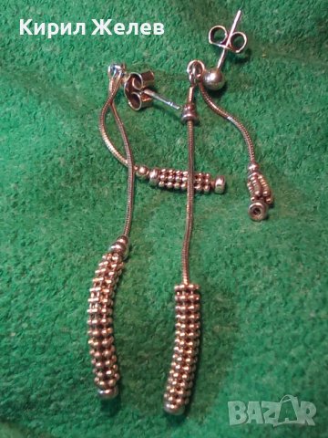 НЕЖНИ СРЕБЪРНИ ИТАЛИАНСКИ ФЕШЪН АРТ ОБЕЦИ СРЕБРО 925 ПРОБА 25416