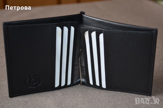 Bugatti Veloce Dollar Сlip черен портфейл, снимка 6 - Портфейли, портмонета - 32742570