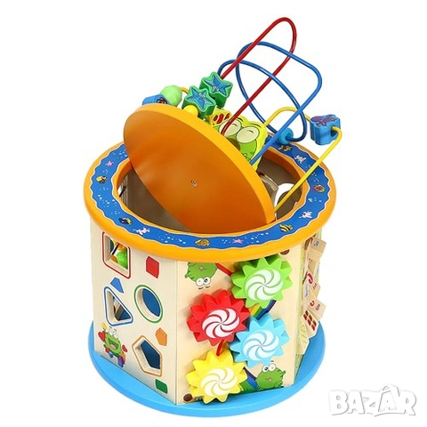 Интерактивен куб / Дървен образователен куб / Дидактически куб, снимка 4 - Образователни игри - 53565884