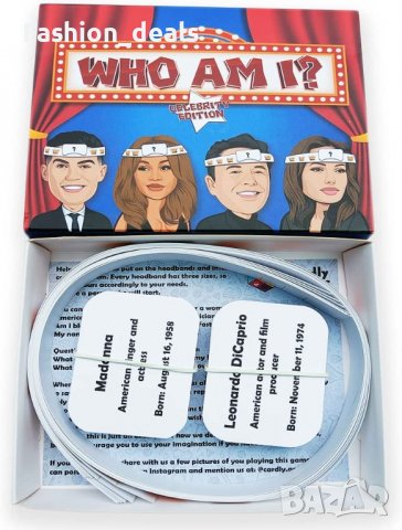 Нова Забавна настолна игра за приятели семейство Парти за знаменитости, снимка 2 - Настолни игри - 37846830