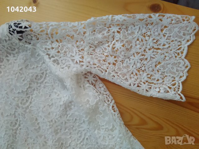 Бяла блуза Манго S, снимка 2 - Ризи - 27010640