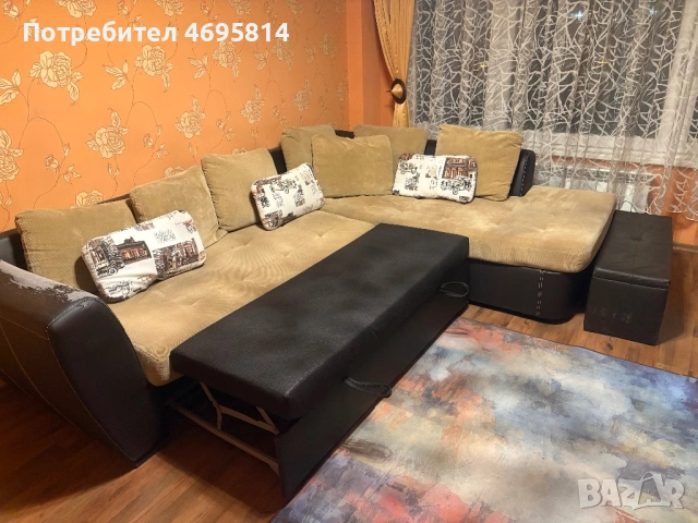 Ъглов диван за хол, снимка 2 - Дивани и мека мебел - 53033298