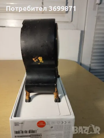 Настолен часовник Шмид, снимка 3 - Антикварни и старинни предмети - 48453026