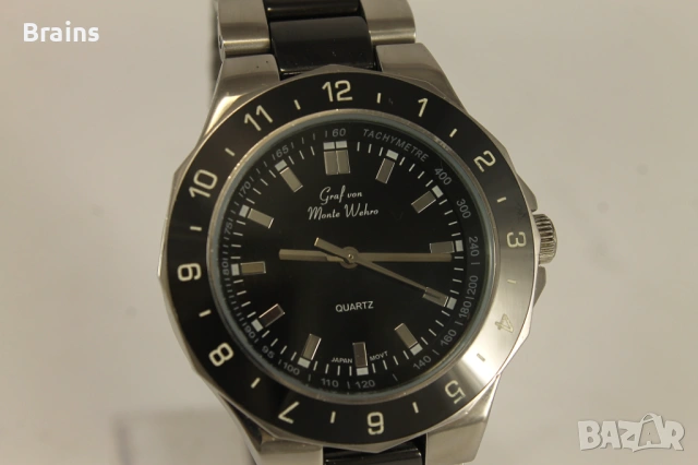 Мъжки Ръчен Кварцов Часовник Graf Von Monte Wehro Керамика, снимка 4 - Мъжки - 53454654