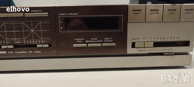 Стерео усилвател Nordmende PA 1260, снимка 3 - Ресийвъри, усилватели, смесителни пултове - 53462440