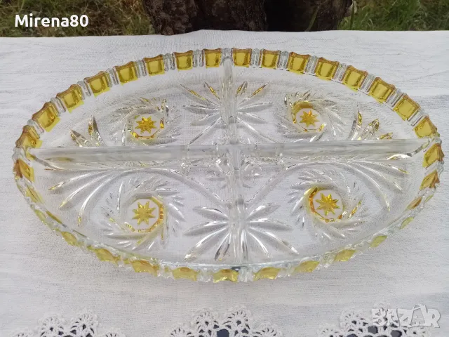 * Walther Glass * - кристален сет в жълто !, снимка 3 - Декорация за дома - 50146208