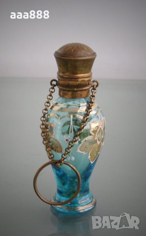 Парфюмно шишенце за окачване/шателан 19-ти век, снимка 6 - Антикварни и старинни предмети - 27480835