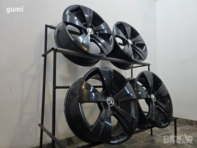 4бр 17ски джанти за SKODA 5x112mm A170723 , снимка 6 - Гуми и джанти - 53347442