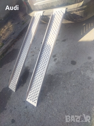 Комплект два броя алумимиеви рампи пътеки за инвалидна рингова количка,мотори,скутери,ATV, трактори, снимка 12 - Аксесоари и консумативи - 52855814