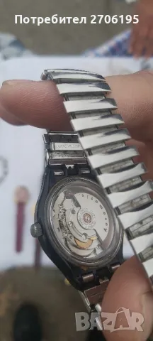 SWATCH ЧАСОВНИК SAB100 "BLACK MOTION" АВТОМАТИЧЕН 1991 ОРИГИНАЛ, снимка 4 - Мъжки - 49334012