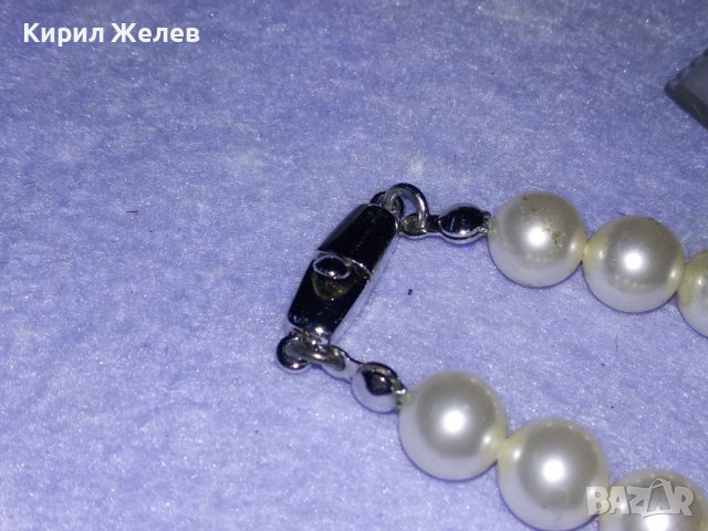 СКЪПОЦЕННО ПЕРЛЕНО КОЛИЕ КУЛТИВИРАНИ ПЕРЛИ с ЮВЕЛИРНО ФАСЕТИРАН ПЛАНИНСКИ КРИСТАЛ 34775, снимка 17 - Колиета, медальони, синджири - 39179663