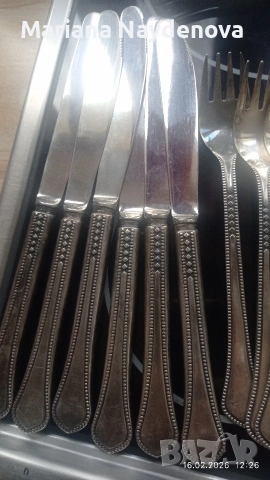 посребрени руски прибори и кълцалник, снимка 3 - Антикварни и старинни предмети - 53493745