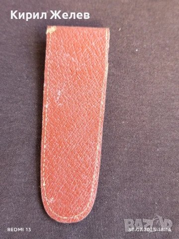 Старо кожено калъфче от соца за КОЛЕКЦИЯ ДЕКОРАЦИЯ 38403, снимка 5 - Други ценни предмети - 51195317