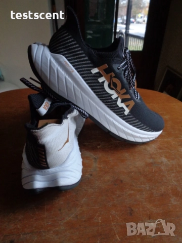 Мъжки маратонки HOKA ONE ONE Carbon X 3 – Black/White – Men’s US 11.5 (EU 45) черно бели за бягане, снимка 2 - Маратонки - 52966808