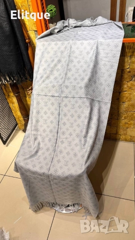 шалове %100 Кашмир Размер 1.90x65 Louis Vuitton , снимка 10 - Шалове - 52907978