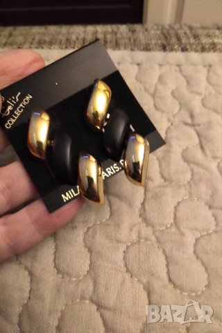 намалени Маркови позлатени обеци, снимка 3 - Обеци - 35010479