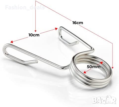 Нов чифт Пружинни нашийници за щанги хромирани щипки Скоби тежести, снимка 3 - Фитнес уреди - 40604428