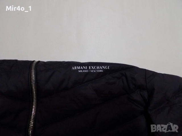 пухено яке armani exchange пухенка горнище суичър худи блуза фанела елек мъжко оригинално M, снимка 5 - Спортни дрехи, екипи - 47994221